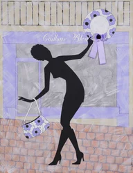 Pebbles Blue, 2009 (akryl på duk)