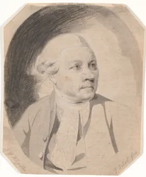 Porträtt av poeten F.G. Klopstock (1724-1803)