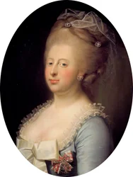 Porträtt av Caroline Mathilde av Storbritannien 1751-1775, Danmarks drottning, 1771