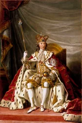 Porträtt av kung Christian VII av Danmark, 1789.