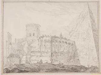Cestiuspyramiden ved Porta S. Paulus