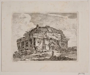 En gammal tempelbyggnad