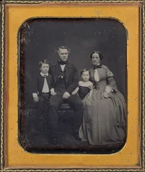 Porträtt av en familj