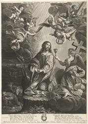 Kristus i Getsemane trädgård Kristus på Oljeberget