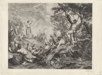 Johannes Döparen predikar i öknen