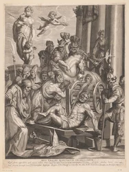 Martelaarschap van H. Erasmus Det grymmaste martyrskapet av gudarna Erasmus. (titel på objekt)