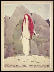 Illustration från "A House of Pomegranates" av Oscar Wilde, publicerad 1891, denna kopia 1915
