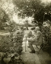 Harry Fenn, konstnär, ca 1905-11 (gelatinsilverfoto)