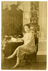 Domare Jean Norris från New York, ca 1926 (foto av gelatinsilver)