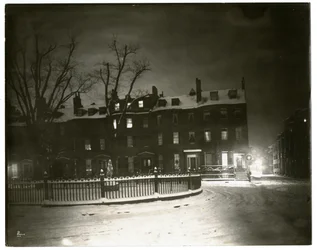 Louisburg Square, Boston Jenny Lind bodde i hörnhuset, Boston, USA, ca 1902-10 (foto av gelatinsilver)
