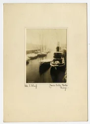 Old T Wharf, c.1902-10 (gelatinsilverfoto)