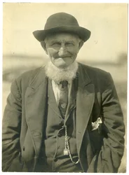 Farbror Charley Sennett från Barley Bailey Island, Maine, ca 1907-09 (foto av gelatinsilver)