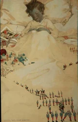 The Land of Counterpane (färg litho)