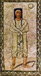 Abraham får löftet (tempera på gips)