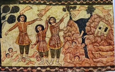 Hesekiels profetia (tempera på gips)