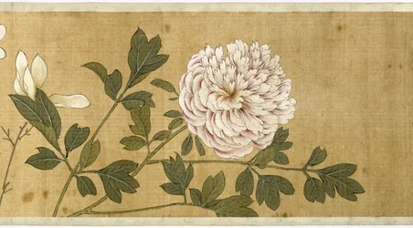 Hundra blommor, tidigt 1600-tal (målat siden) (detalj)