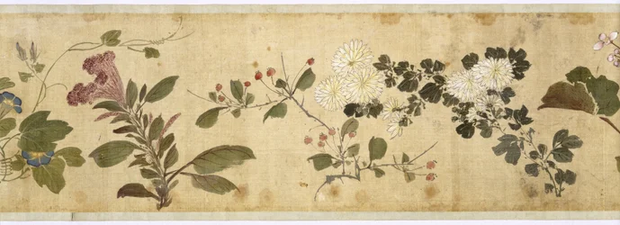 Hundra blommor, tidigt 1600-tal (målat siden)