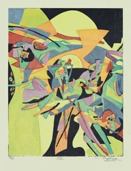 Clytie, 2013 (träsnitt)