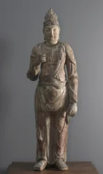 Stående bodhisattva, 12:e-13:e dynasti (paulownia-trä med gesso och polykrom)