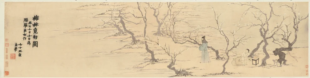 Söker inspiration bland plommonblommorna, 1761