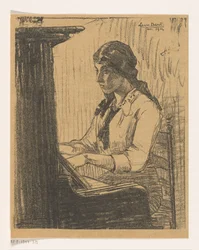 Laura Bacot spelar piano