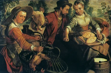 På marknaden, c1554-1574