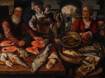 Fiskmarknad, 1568 (olja på baltisk ek)