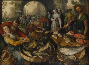 Fiskmarknad med Ecce Homo, 1570