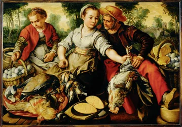 Marketscene (målning på Oakwood)