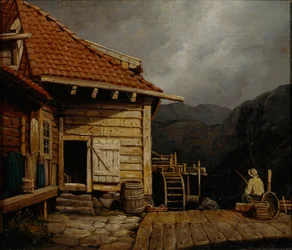 Kvarn av Svartidiket (olja på duk)