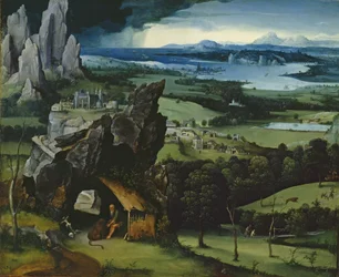 Landskap med Sankt Hieronymus
