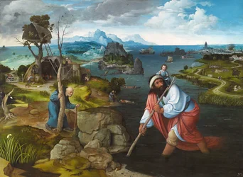 Landskap med Sankt Kristoffer, cirka 1524