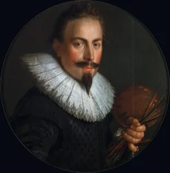 Porträtt av Peter Wtewael 1596-1660, 1628.