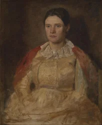 Agnete Skovgaard, född Lange, konstnärens hustru