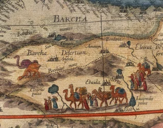 Karta över Afrika 1686 av Joan Blaeu, detalj