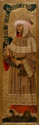 Isaie - Jesaja - Målning av Joan Gasco (aktiv 1500-1529) - ca. 1500 - Tempera på panel - 226,9x64,7 - National Museum of Art of Catalonia, Barcelona