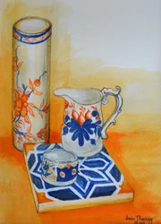 Kinesisk skål och kakel, 1999,