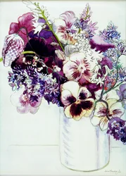 Vårblommor med Fritillaria 2005 (vattenfärg)
