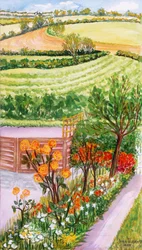 The Cottage Garden och utsikt över, 2000.