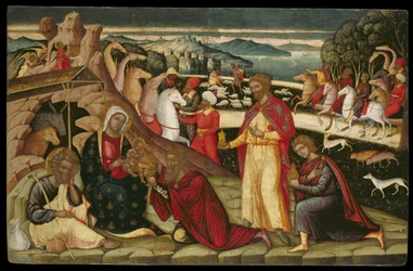 The Adoration of the Magi (tempera på panel)