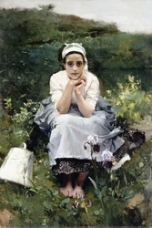 Mjölkflickan, ca 1890