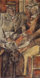 Cafe Gathering, ca 1926 (tempera på duk)