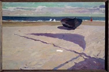 Skuggan av båten målning av Joaquin Sorolla y Bastida (1862-1923) 1903 Madrid, Sorolla Museum