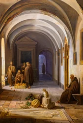 Franciskanermunkar i klostret Santa Maria d