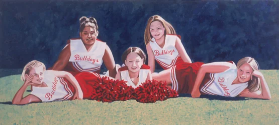 Junior High School Cheerleaders on the Grass, 2003