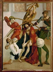 Jesus med törnekronan (tempera på granträ)