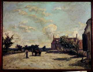 Värdsmålning av Jean Barthold Jongkind (1819-1891) 1869 Paris, Musee du Peute Palais.