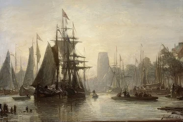 Rotterdams hamn. 1856