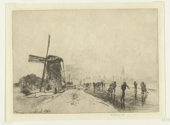 Utsikt över Maassluis Vue de la ville de Maaslins (Hollande) (titel på objekt)