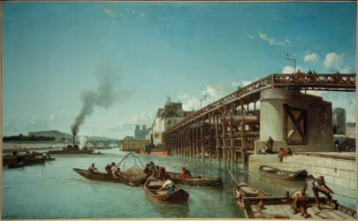Paris, hamnbro på Seine (Le Pont de l